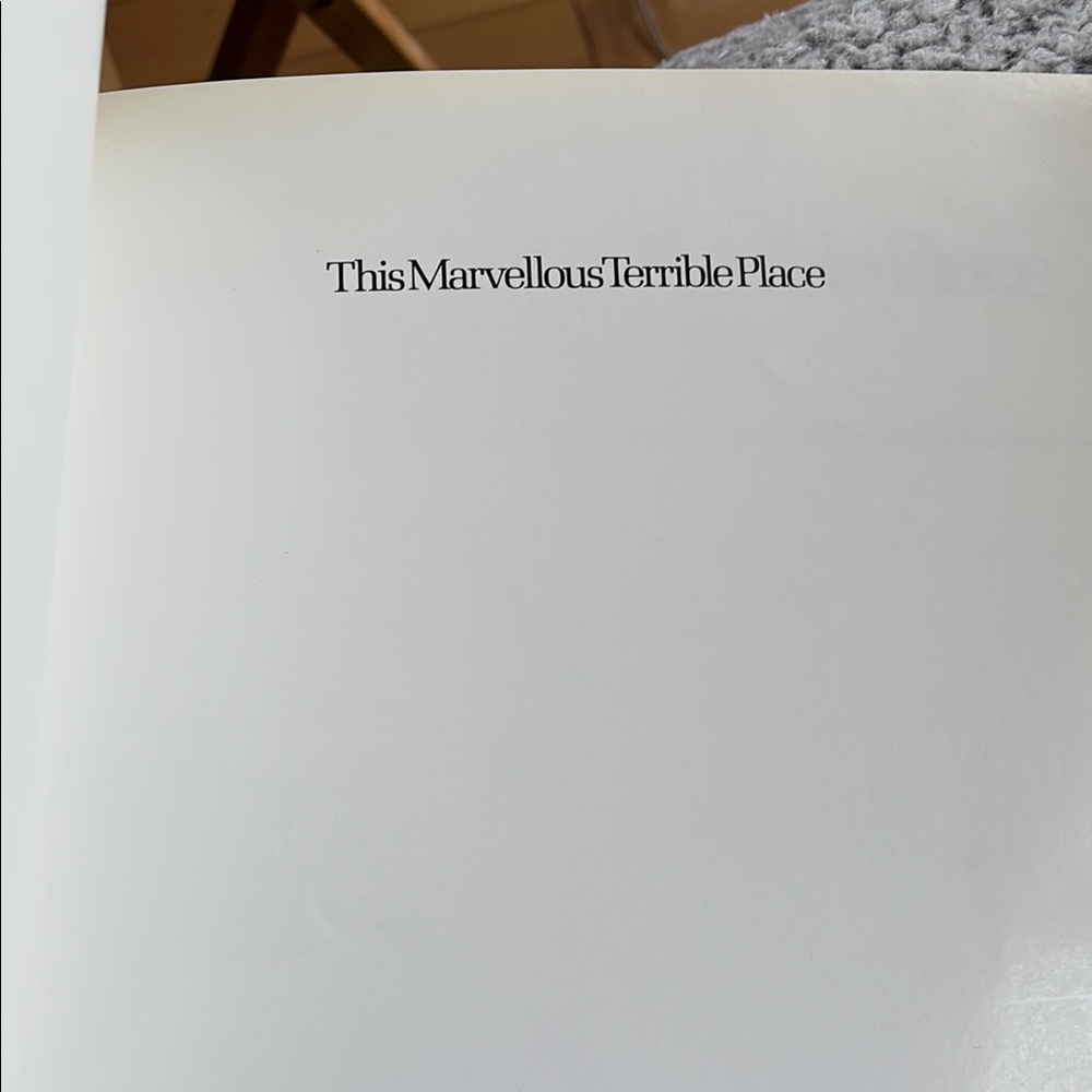 This Marvellous Terrible Place Book - Picture 2 of 5